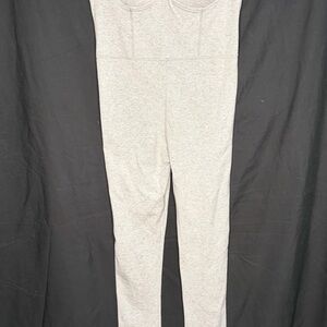 House of CB Light Gray High-Waisted Leggings/Jumpsuit